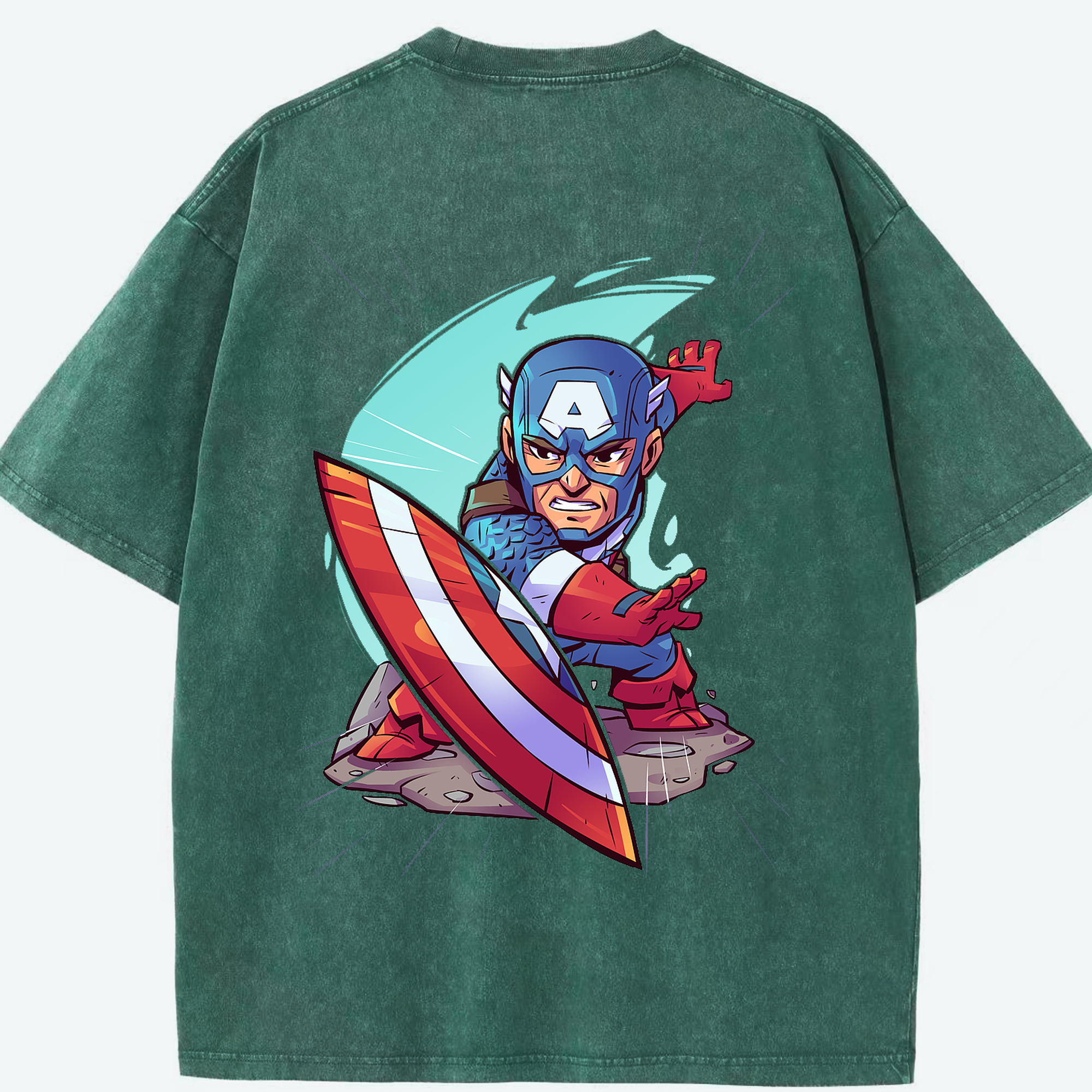 （画像用） アベンジャーズ The Avengers 綿100% ヴィンテージ風 半袖Tシャツ（背面プリント）